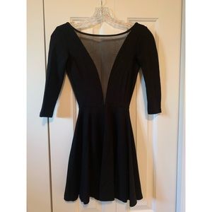 American Apparel Black Gloria V Skater Dress